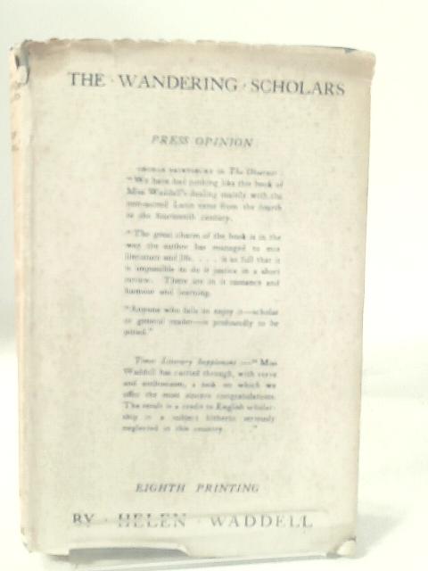 The Wandering Scholars By Helen Waddell