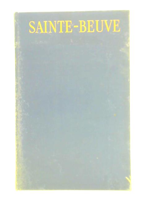 Sainte-Beuve By Harold Nicolson