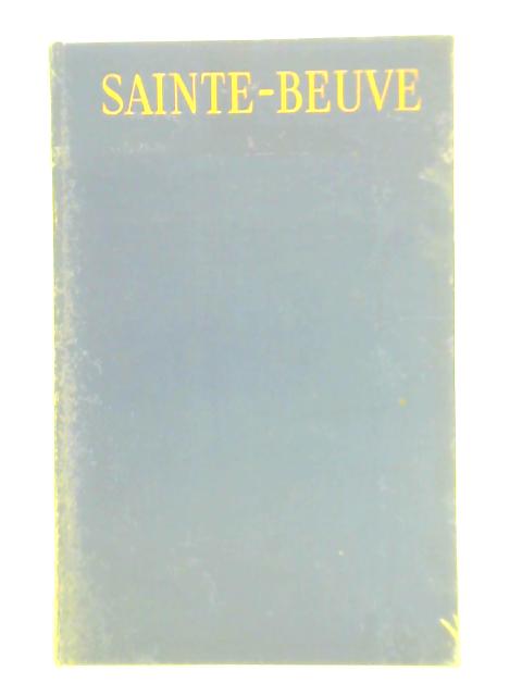 Sainte-Beuve von Harold Nicolson