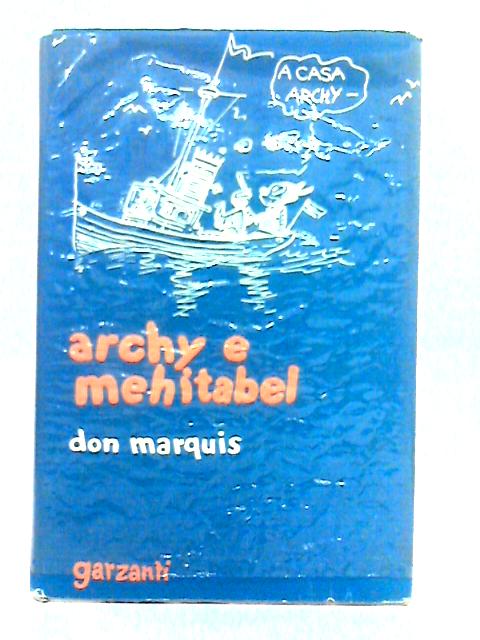 Archy e Mehitabel By Don Marquis