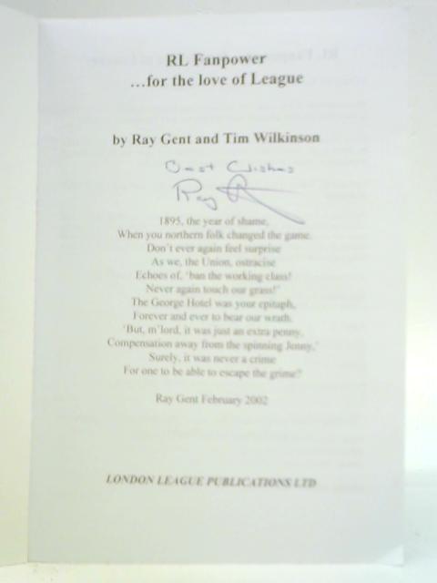 RL Fanpower: For the Love of League von Ray Gent & Tim Wilkinson