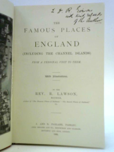 The Famous Places of England By Rev. R. Lawson