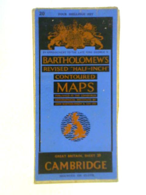 Revised Half-Inch Contoured Maps: Cambridge (Sheet 20) By Unstated