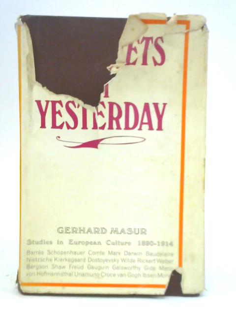 Prophets of Yesterday By Gerhard Masur