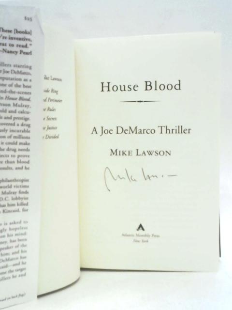 House Blood By Mike Lawson
