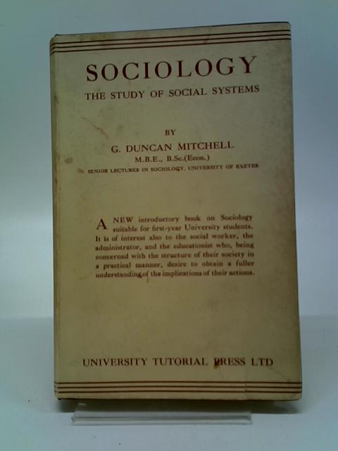 Sociology von G. Duncan Mitchell
