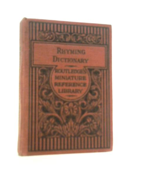 A Compact Rhyming Dictionary By P. R. Bennett