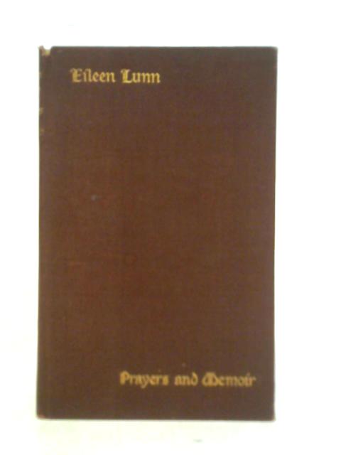 Eileen Lunn Manuscript Prayers And Memoir von Eileen Lunn