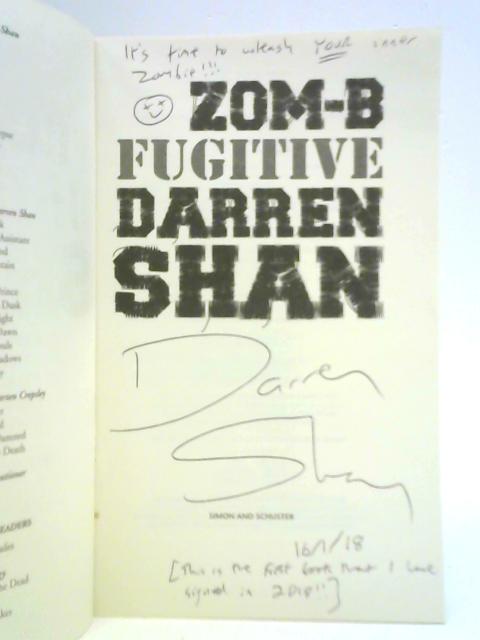 ZOM-B Fugitive By Darren Shan