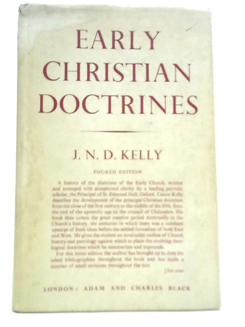 Early Christian Doctrines By J N D Kelly