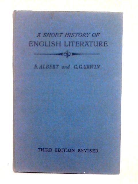 Short History of English Literature By Edward Albert