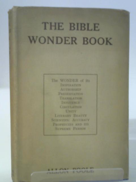 The Bible Wonder Book By Allon Poole
