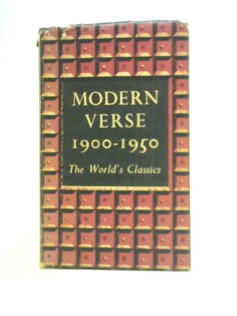 Modern Verse 1900-1950 von Phyllis M Jones