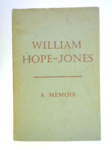 A Memoir von William Hope Jones