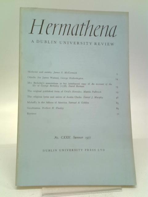 Hermathena: A Dublin University Review No. CXXII By Various