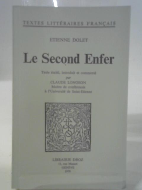 Le Second Enfer By Dolet Tienne