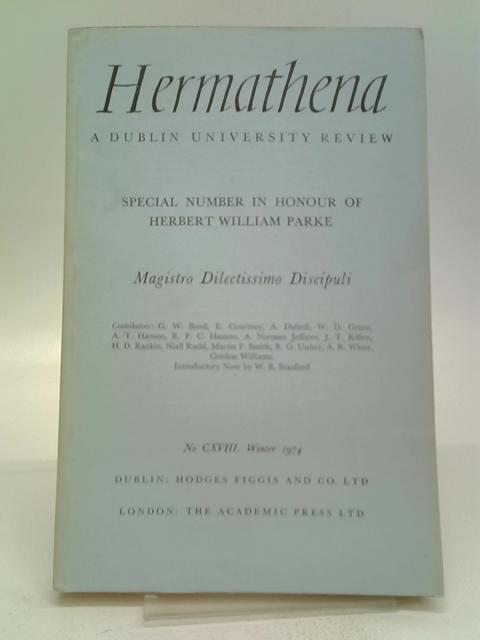 Hermathena: A Dublin University Review No. CXVIII von Various