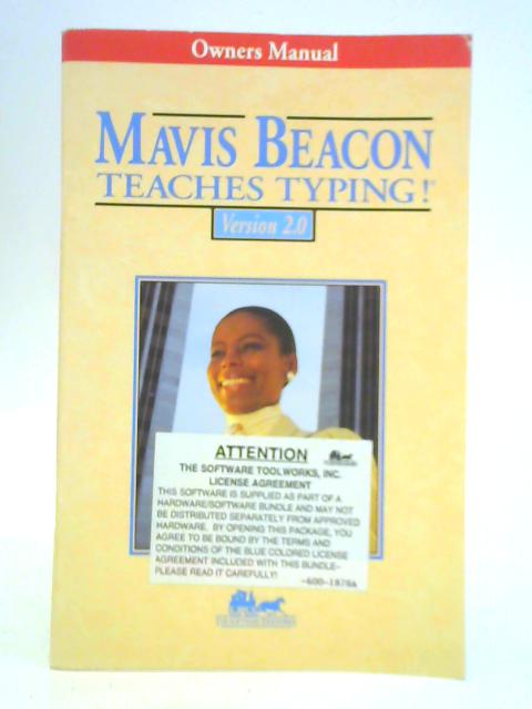 Mavis Beacon Teaches Typing Version 2.0 Owner's Manual By Unstated