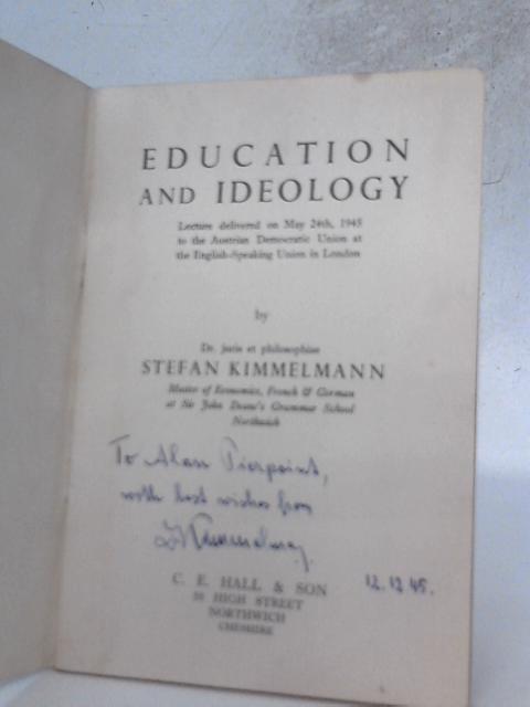 Education and Ideology von Stefan Kimmelmann
