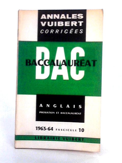 Baccalaureat; 1963-64 Fascicule 10 von Vuibert