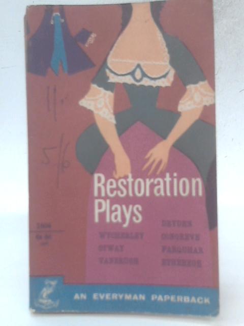 Restoration Plays By Dryden, Congreve, et al