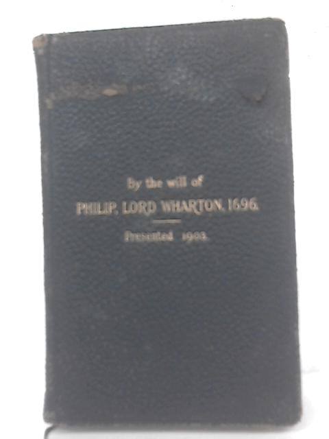 The Book Of Common Prayer By Unstated