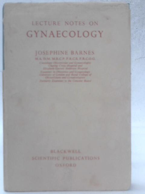 Lecture Notes on Gynaecology By Josephine Barnes