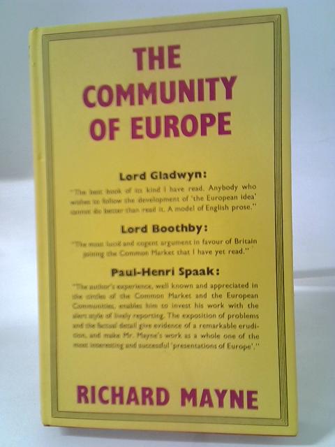 Community Of Europe By Richard Mayne