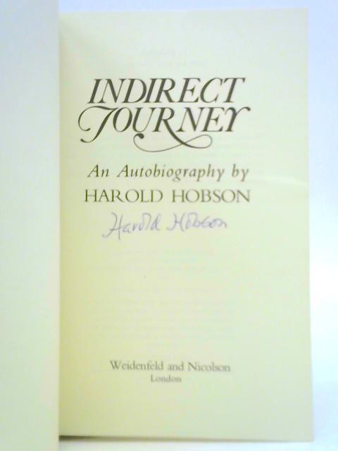 Indirect Journey By Harold Hobson