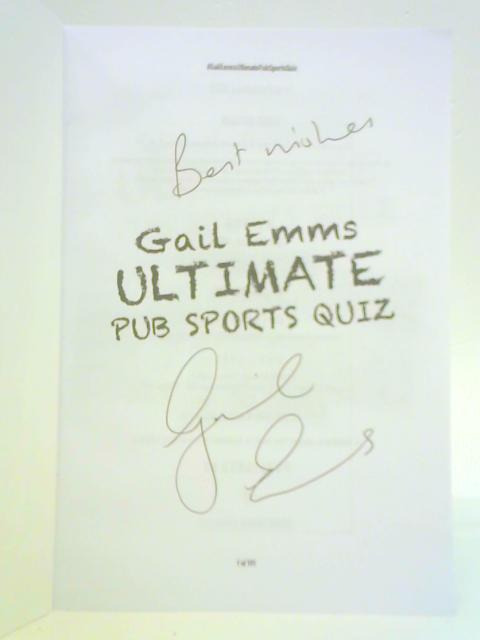 Gail Emms Ultimate Pub Sports Quiz By Gail Emms