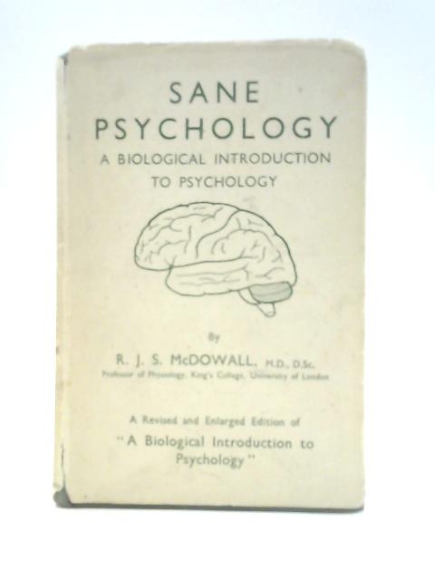 Sane Psychology par R. J. S. McDowall