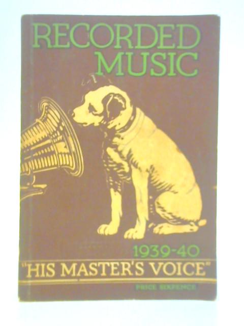 Recorded Music 1939-40 By Unstated