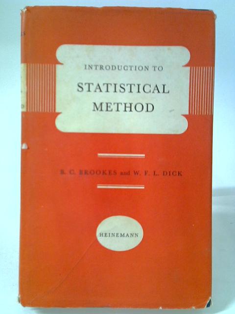 Introduction To Statistical Method By B.C Brookes