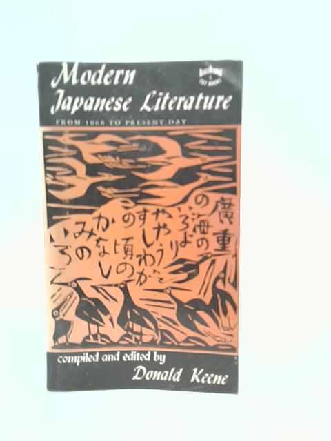 Anthology of Japanese Literature By D.Keene