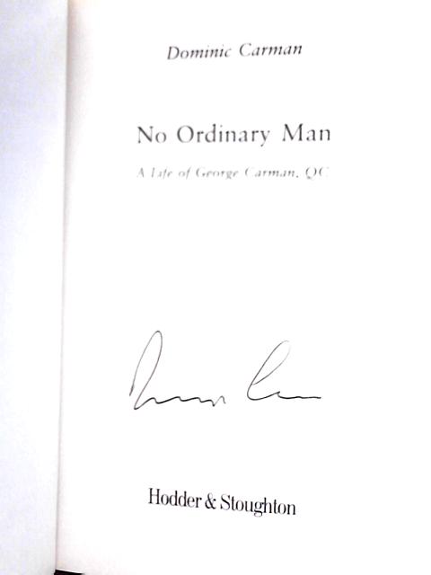 No Ordinary Man By Dominic Carman