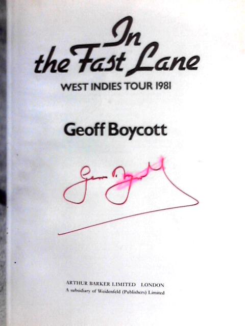 In the Fast Lane By Geoff Boycott