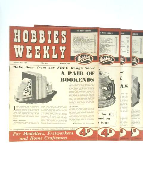 Hobbies Weekly Four August Issues 1954 Volume 188 Nos.3066 - 3069 By Various