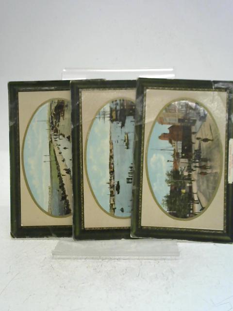 The Milton Post Card - Set of Three Post Cards 'Portsea Hard and Entrance to Dockyard', 'Esplanade Southsea', and 'Portsmouth Harbour' By Unstated
