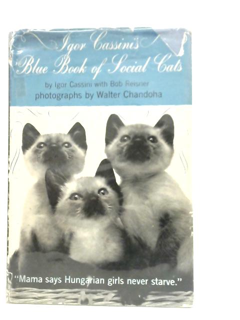 Blue Book Of Social Cats By Igor Cassini & Bob Reisner