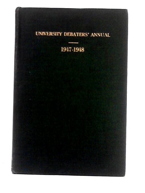 University Debaters' Annual By Ruth Ulman
