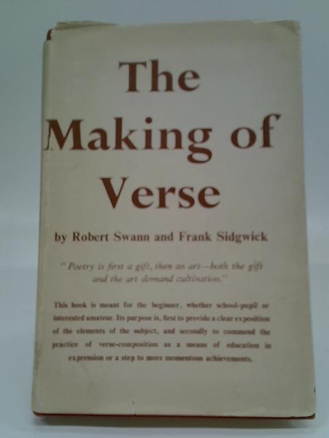 The Making Of Verse von Swann & Sidgwick