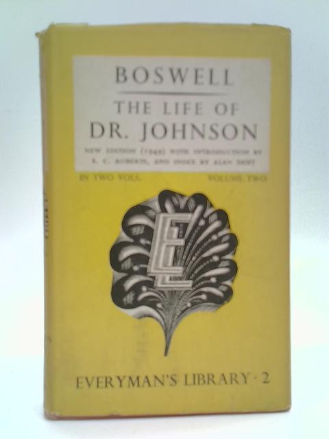 The Life Of Dr. Johnson Vol 2 By James Boswell