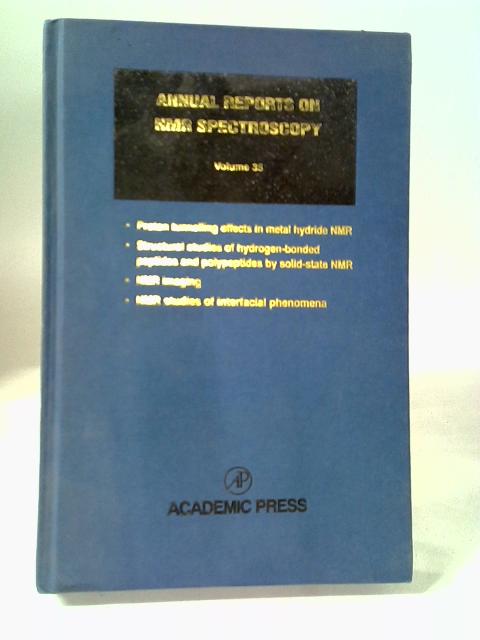 Annual Reports on MMR Spectroscopy: Vol. 35 By Various