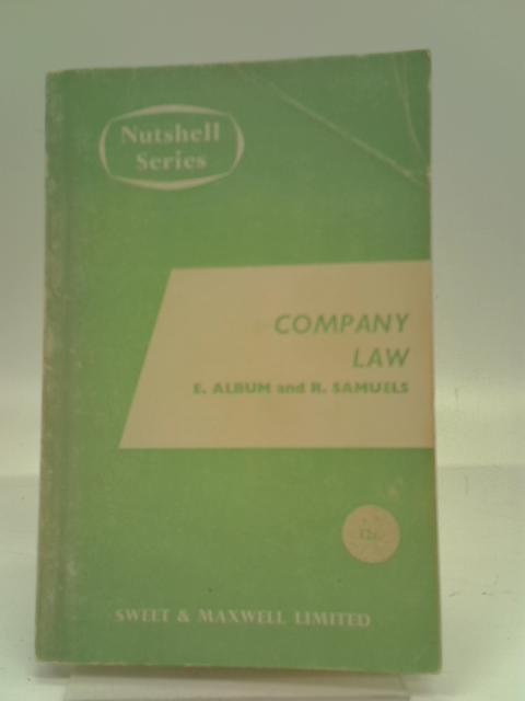 Company Law In A Nutshell By Edward Album