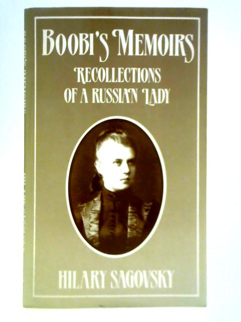 Boobi's Memoirs By Hilary Sagovsky
