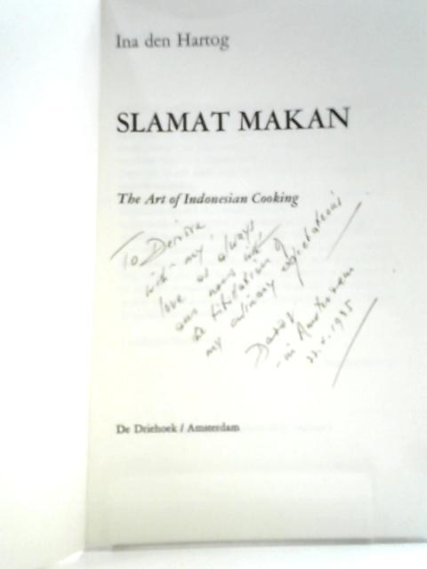 Slamat Makan By Ina den Hartog