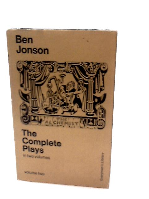 Complete Plays, Vol. 2 By Ben Johnson