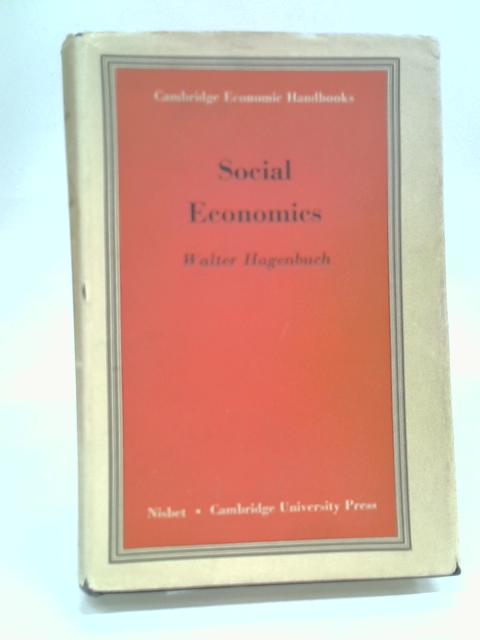 Social Economics By Walter Hagenbuch