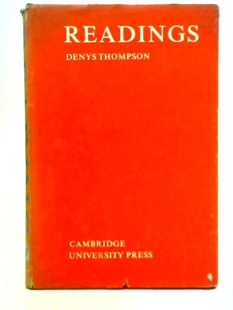 Readings von Denys Thompson (Ed.)