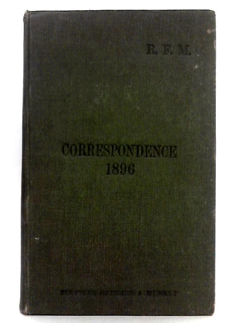 Robinson and Langerman Correspondence 1896 By Unstated